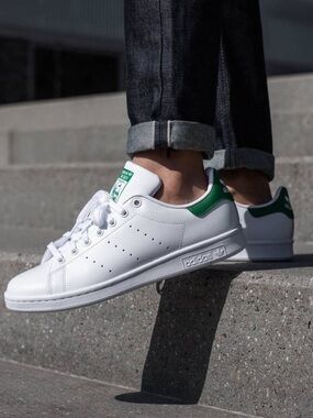 Adidas Stan Smith Green White Blokecore Streetwear Casual Comfy Sneakers 11